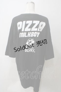 画像2: MILKBOY / PIZZA Tシャツ  ブラック Y-25-05-25-101-MB-TO-SZ-ZY