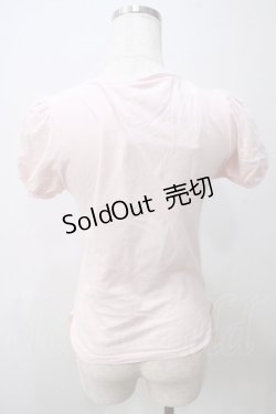 画像2: BABY,THE STARS SHINE BRIGHT / チェリーリボンTシャツ  ピンク Y-25-05-25-106-BA-TO-SZ-ZY