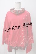 gouk / 桜プリント着物袖パーカー  赤 Y-25-05-25-107-GO-TO-SZ-ZT108