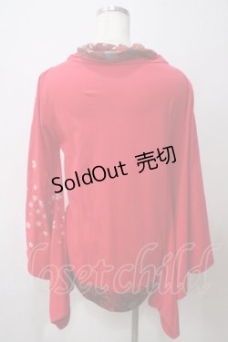 画像2: gouk / 桜プリント着物袖パーカー  赤 Y-25-05-25-107-GO-TO-SZ-ZT108