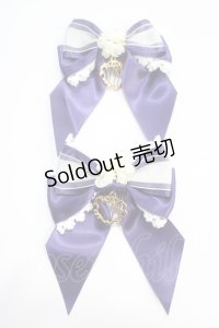 BABY,THE STARS SHINE BRIGHT / Pearl Bouquetミニリボンコーム  ネイビー Y-25-05-25-014-BA-AC-SZ-ZY