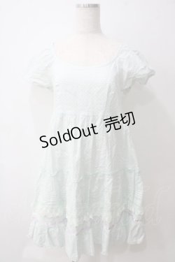 画像1: Emily Temple cute / 水玉パフ袖ワンピース  ミント Y-25-05-25-122-ET-OP-SZ-ZY