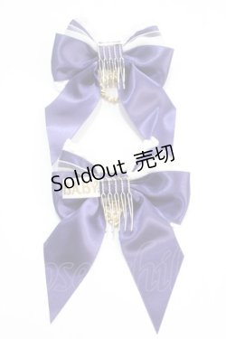 画像2: BABY,THE STARS SHINE BRIGHT / Pearl Bouquetミニリボンコーム  ネイビー Y-25-05-25-014-BA-AC-SZ-ZY