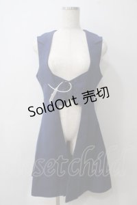 Princess Chronicles / 群青の騎士の編み上げロングベスト M 群青 Y-25-05-25-127-PU-JA-SZ-ZY