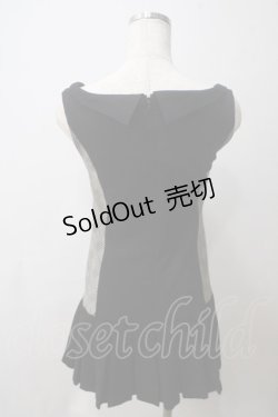 画像2: NO.S PROJECT / プリーツワンピース S 黒×グレー Y-25-05-25-128-LO-OP-SZ-ZY