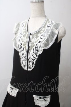 画像3: SERAPHIM / モチーフレースのジャンパースカート  黒 Y-25-05-25-131-LO-OP-SZ-ZY