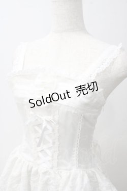 画像3: BABY,THE STARS SHINE BRIGHT / Victorian Secret KEY柄リボンリボンジャンパースカート  ホワイト Y-25-05-25-133-BA-OP-SZ-ZY