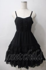 Victorian maiden / シフォンアンダードレス  ブラック Y-25-05-25-135-CL-OP-SZ-ZY