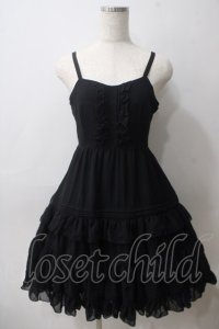 Victorian maiden / シフォンアンダードレス  ブラック Y-25-05-25-135-CL-OP-SZ-ZY