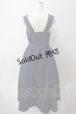 画像2: axes femme / バラ刺繍ジャンスカ  インディゴ Y-25-05-25-140-AX-OP-SZ-ZY