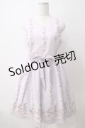axes femme / 花柄パネルワンピース  アワピンク Y-25-05-25-145-AX-OP-SZ-ZY