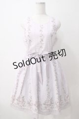 axes femme / 花柄パネルワンピース  アワピンク Y-25-05-25-145-AX-OP-SZ-ZY