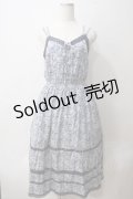 axes femme / 小花柄キャミワンピース  紺 Y-25-05-25-147-AX-OP-SZ-ZY
