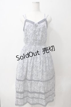 画像1: axes femme / 小花柄キャミワンピース  紺 Y-25-05-25-147-AX-OP-SZ-ZY