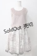 axes femme / フラワーパッチワーク柄ワンピース  ピンク Y-25-05-25-149-AX-OP-SZ-ZY