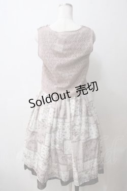 画像2: axes femme / フラワーパッチワーク柄ワンピース  ピンク Y-25-05-25-149-AX-OP-SZ-ZY