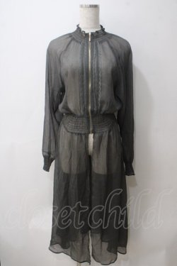 画像1: axes femme / シアーワンピース  グレー Y-25-05-25-152-AX-OP-SZ-ZY