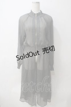 画像1: axes femme / シアーワンピース  グレー Y-25-05-25-152-AX-OP-SZ-ZY