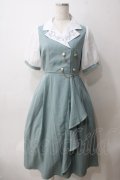 axes femme / 夜空刺繍襟ドッキングワンピース F ミント Y-25-05-25-153-AX-OP-SZ-ZY
