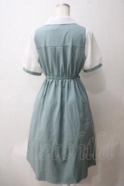画像2: axes femme / 夜空刺繍襟ドッキングワンピース F ミント Y-25-05-25-153-AX-OP-SZ-ZY