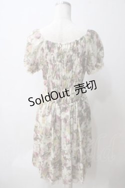 画像2: axes femme / 花柄オフショルワンピース  キナリ Y-25-05-25-155-AX-OP-SZ-ZY