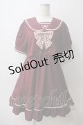 Amavel / Dreamingセーラーワンピース F ボルドー Y-25-05-25-157-CA-OP-SZ-ZY
