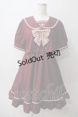 画像1: Amavel / Dreamingセーラーワンピース F ボルドー Y-25-05-25-157-CA-OP-SZ-ZY