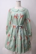 Emily Temple cute / Deer coupleワンピース S ミント Y-25-05-25-158-ET-OP-SZ-ZY