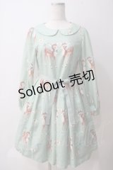 Emily Temple cute / Deer coupleワンピース S ミント Y-25-05-25-158-ET-OP-SZ-ZY