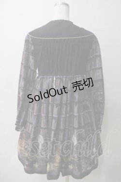 画像2: metamorphose / 黒猫の秘密の研究室シャツワンピース  アメジスト Y-25-05-25-160-ME-OP-SZ-ZY