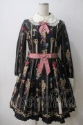 Angelic Pretty / British Keysワンピース  黒 Y-25-05-25-162-AP-OP-SZ-ZY