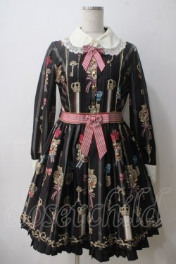 画像1: Angelic Pretty / British Keysワンピース  黒 Y-25-05-25-162-AP-OP-SZ-ZY