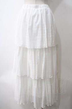 画像2: merry jenny / checkチュールティアードスカート F オフホワイト Y-25-05-25-168-LO-SK-SZ-ZY