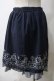 画像2: axes femme POETIQUE / メルヘン刺繍スカート M 紺 Y-25-05-25-175-AX-SK-SZ-ZY (2)