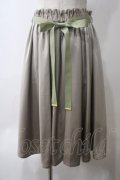 F&A / サテンギャザースカート F グリーン Y-25-05-25-181-LO-SK-SZ-ZY