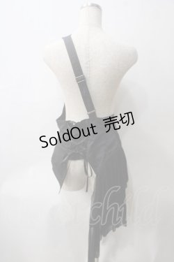 画像2: ALGONQUINS / ワンショルダー変形ベスト F 黒 Y-25-05-25-183-AL-TO-SZ-ZY