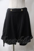 Princess Chronicles / 黒兎のお嬢様ハーフパンツ XL ブラック Y-25-05-25-186-PU-PA-SZ-ZY