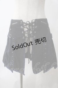 Ozz Croce / 龍ptチャイナスカート  黒×青 Y-25-05-25-190-OO-SK-SZ-ZY