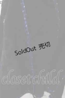 画像3: Ozz Croce / 龍ptチャイナスカート  黒×青 Y-25-05-25-190-OO-SK-SZ-ZY