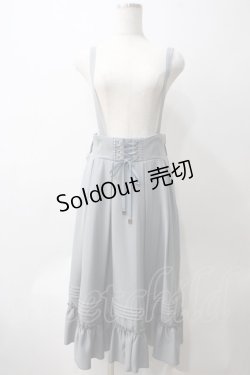 画像1: Amavel / Classical Doll サスペンダーミドルスカート F グレー Y-25-05-25-193-CA-SK-SZ-ZY
