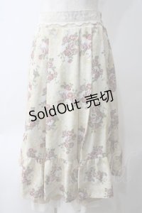 axes femme / グランブーケ柄スカート F イエロー Y-25-05-25-194-AX-SK-SZ-ZY