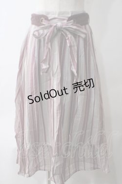 画像1: 【SALE】axes femme / 先染マルチストライプスカート  赤 Y-25-05-25-208-AX-SK-SZ-ZT179