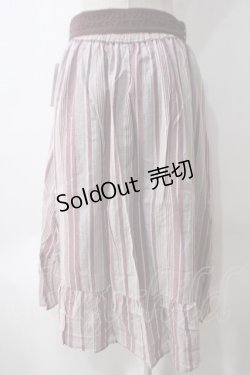 画像2: 【SALE】axes femme / 先染マルチストライプスカート  赤 Y-25-05-25-208-AX-SK-SZ-ZT179