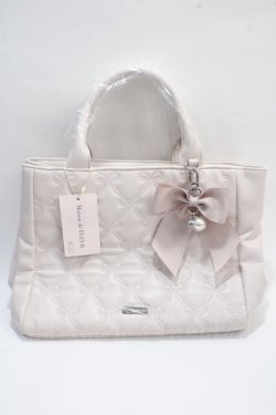 画像1: Maison de FLEUR / EC限定 リボンキルティング2wayバッグ F ピンク Y-25-05-25-037-LO-BG-SZ-ZY