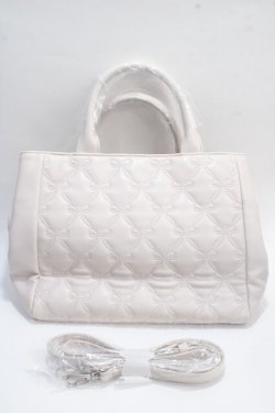 画像2: Maison de FLEUR / EC限定 リボンキルティング2wayバッグ F ピンク Y-25-05-25-037-LO-BG-SZ-ZY