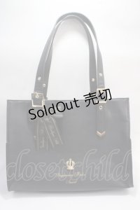 Amavel / Royal Crownトートバッグ  黒 Y-25-05-25-040-CA-BG-SZ-ZY