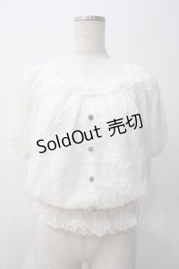 axes femme / 総レースプルオーバー M 白 Y-25-05-29-001-AX-TO-SZ-ZY