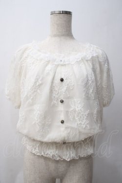 画像1: axes femme / 総レースプルオーバー M 白 Y-25-05-29-001-AX-TO-SZ-ZY