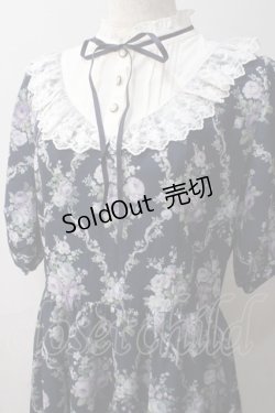 画像3: axes femme / アイビーローズ柄ワンピース  紺 Y-25-05-29-044-AX-OP-SZ-ZY