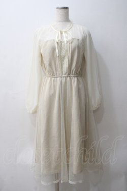 画像1: axes femme POETIQUE / チュールデザインワンピース M キナリ Y-25-05-29-049-AX-OP-SZ-ZY
